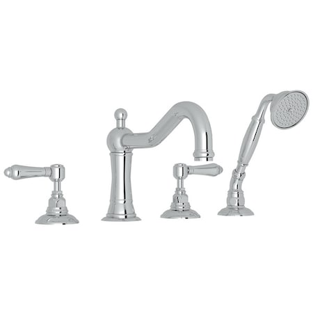 Rohl Acqui 4-Hole Deck Mount Tub Filler A1404LMAPC
